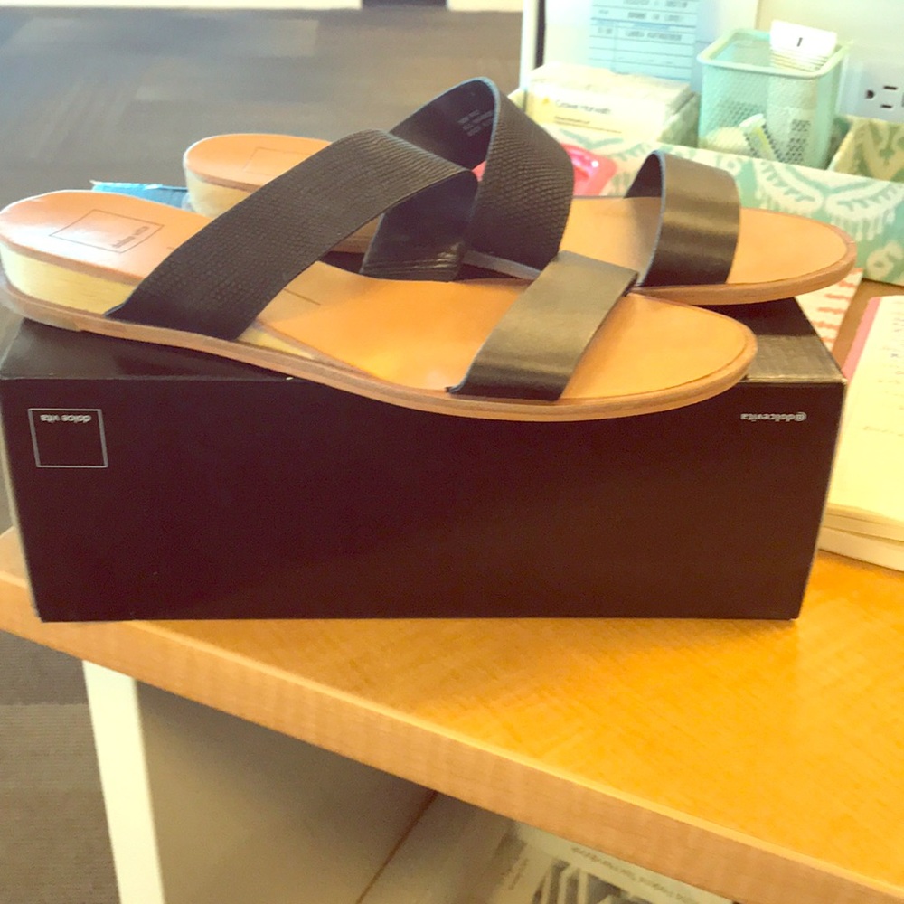 Dolce Vita Black Paci sandal size 10